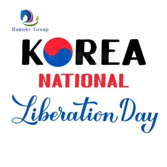 Le groupe Runteks vous souhaite une joyeuse fête de la libération de la Corée !