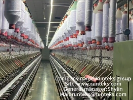 Fil de couleur poly filé Runteks