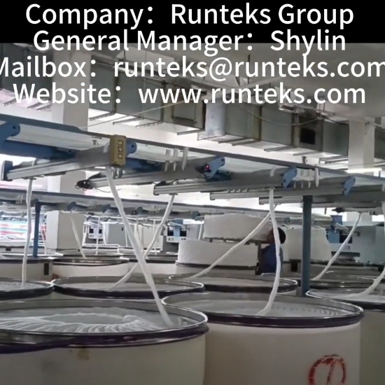 Usine de filés de polyester Runteks
    