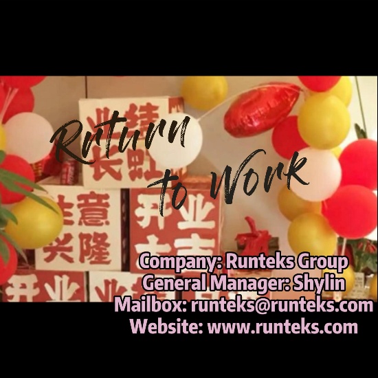 Runteks-retour au travail