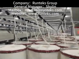 Atelier de fabrication de fils de fibres discontinues de viscose de Runteks